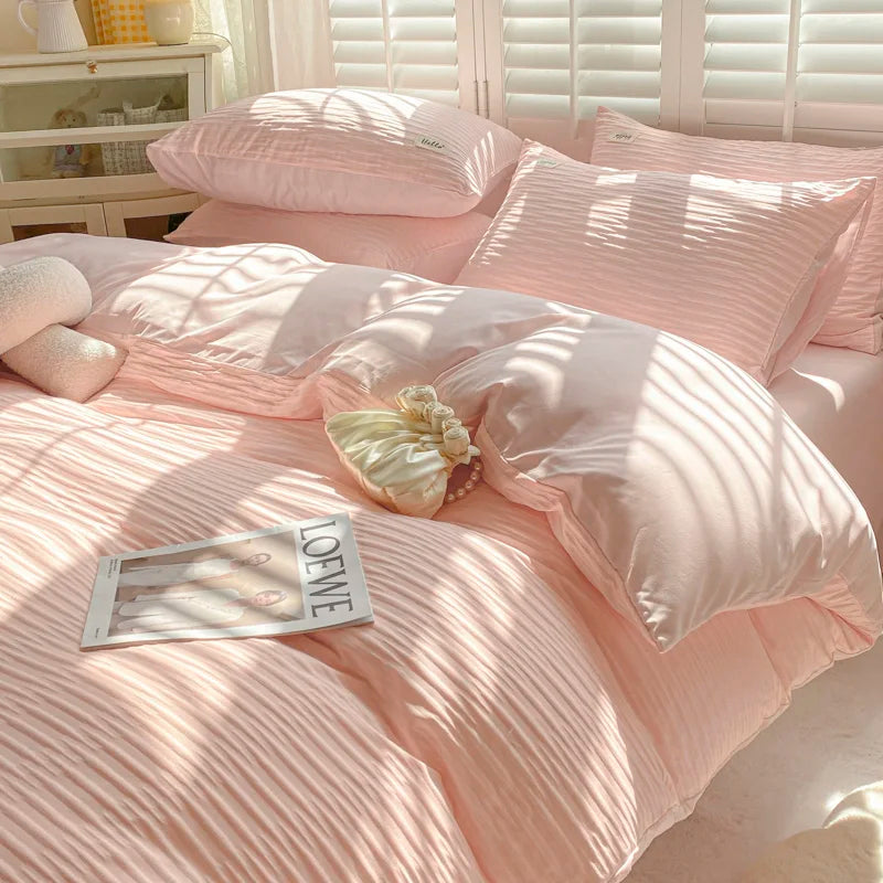 Pastel Seersuckers  Bedset