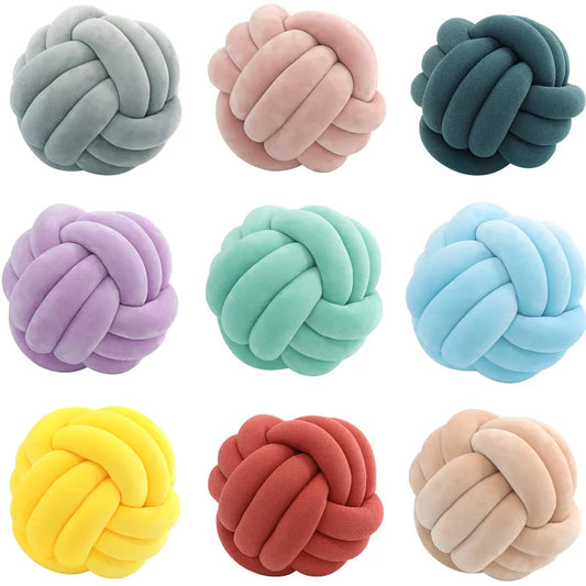 Handmade Round Soft Knot Ball Pillows